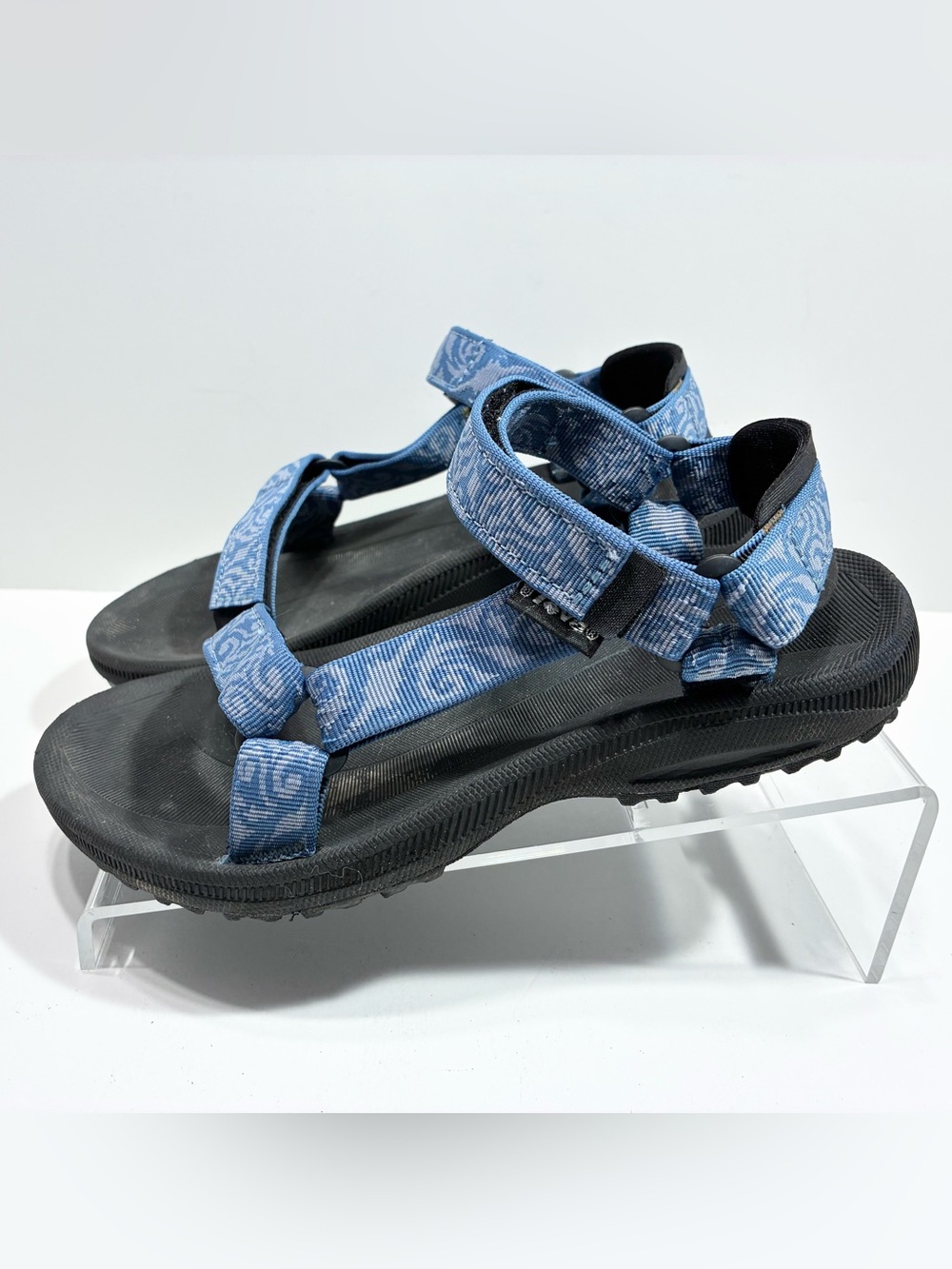 Teva Original Universal Blue Pattern Sport Hiking Sandals Size 8